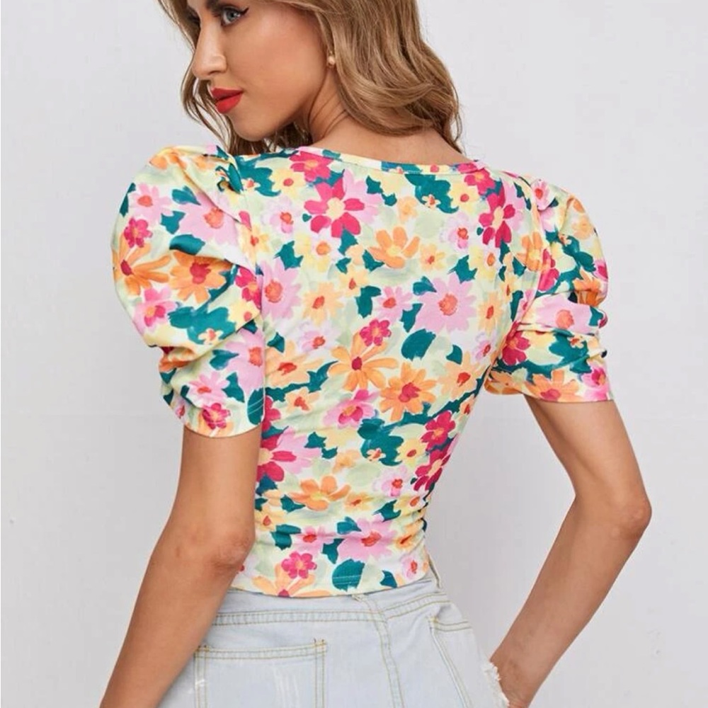 Floral crop top